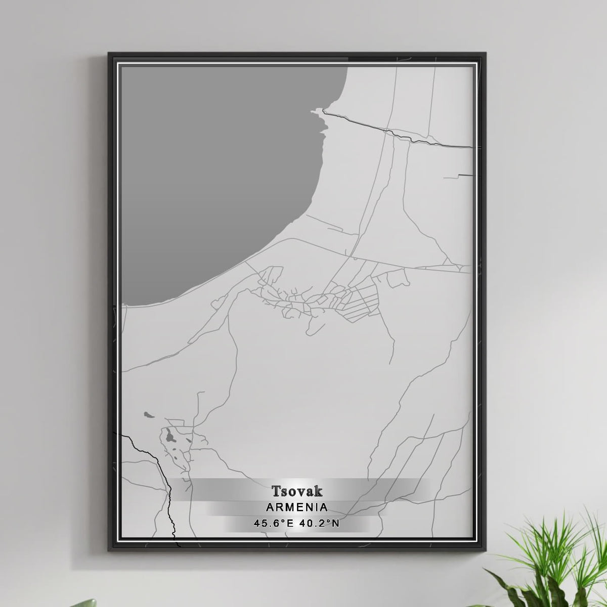 ROAD MAP OF TSOVAK, ARMENIA BY MAPBAKES