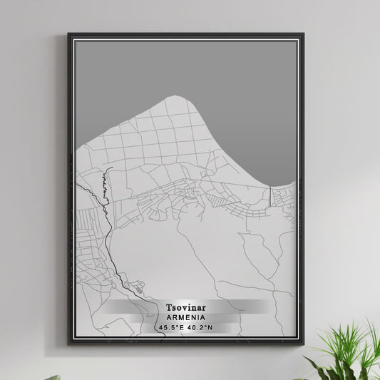 ROAD MAP OF TSOVINAR, ARMENIA BY MAPBAKES