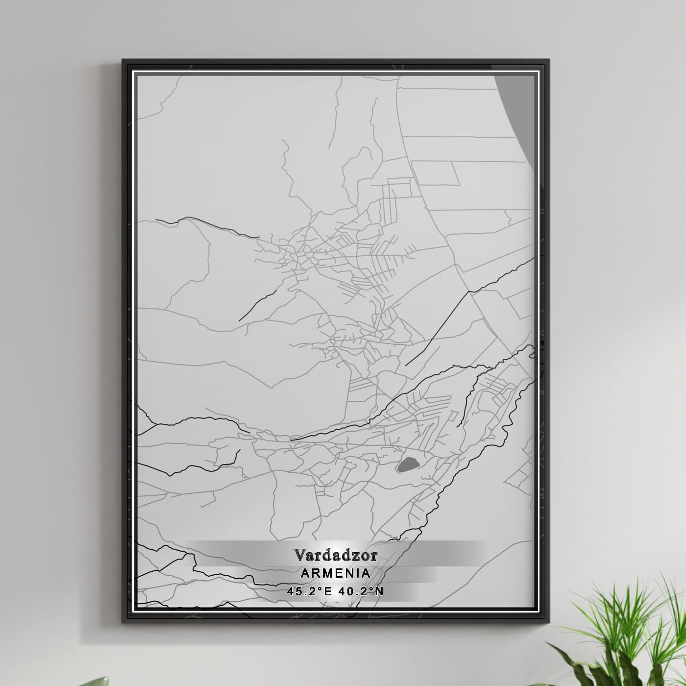 ROAD MAP OF VARDADZOR, ARMENIA BY MAPBAKES