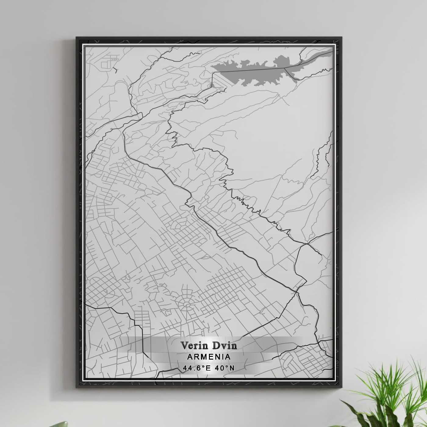 ROAD MAP OF VERIN DVIN, ARMENIA BY MAPBAKES