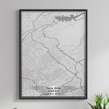 ROAD MAP OF VERIN DVIN, ARMENIA BY MAPBAKES