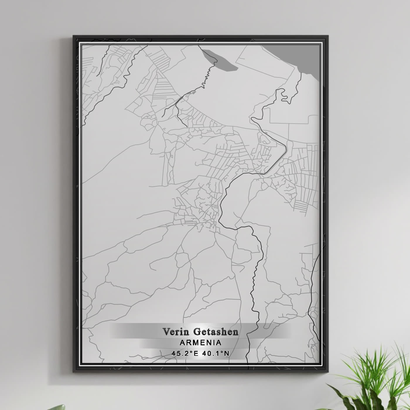 ROAD MAP OF VERIN GETASHEN, ARMENIA BY MAPBAKES