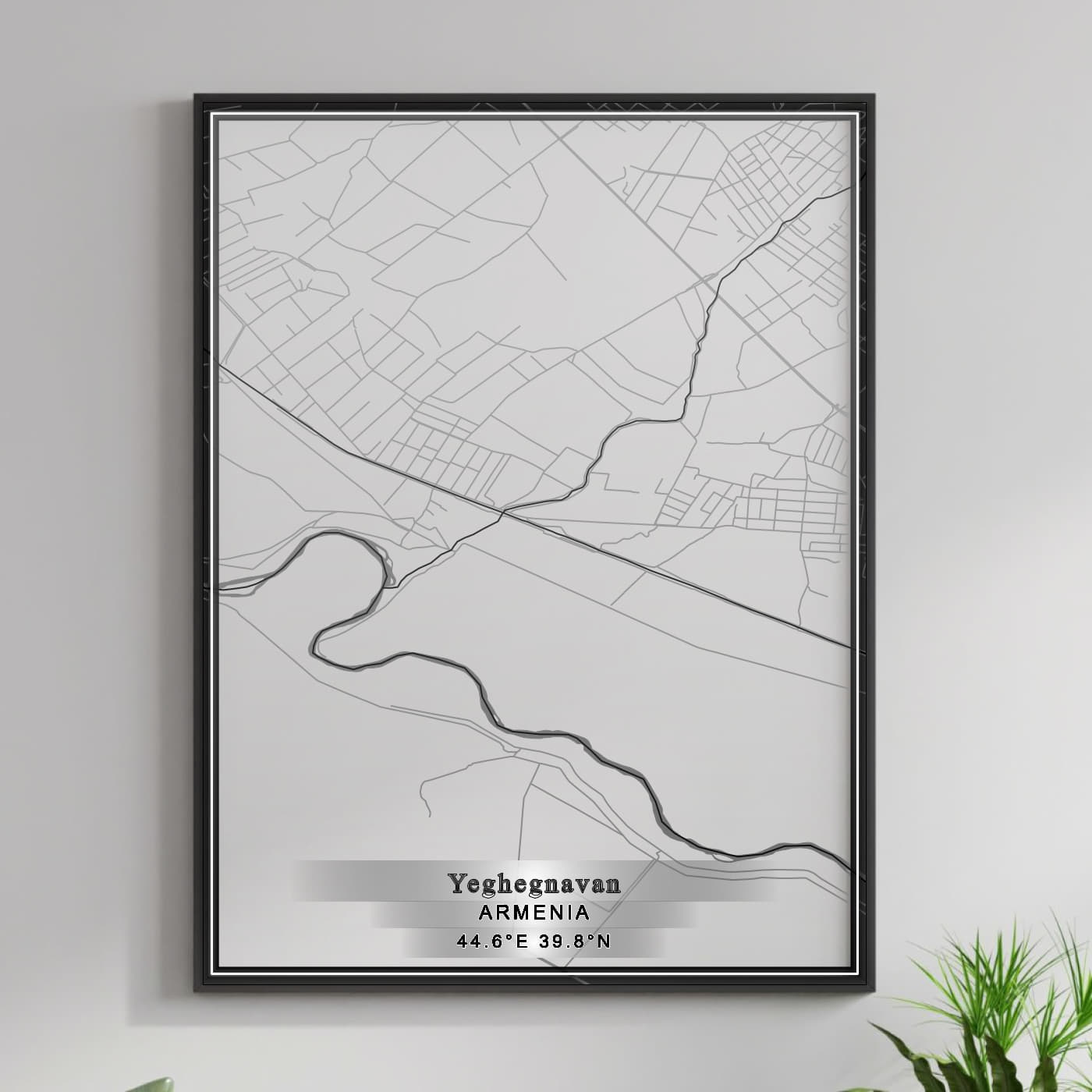 ROAD MAP OF YEGHEGNAVAN, ARMENIA BY MAPBAKES