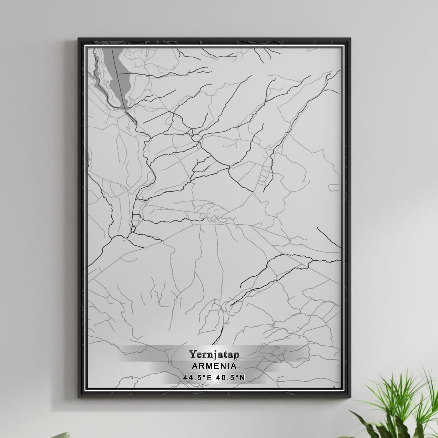 ROAD MAP OF YERNJATAP, ARMENIA BY MAPBAKES