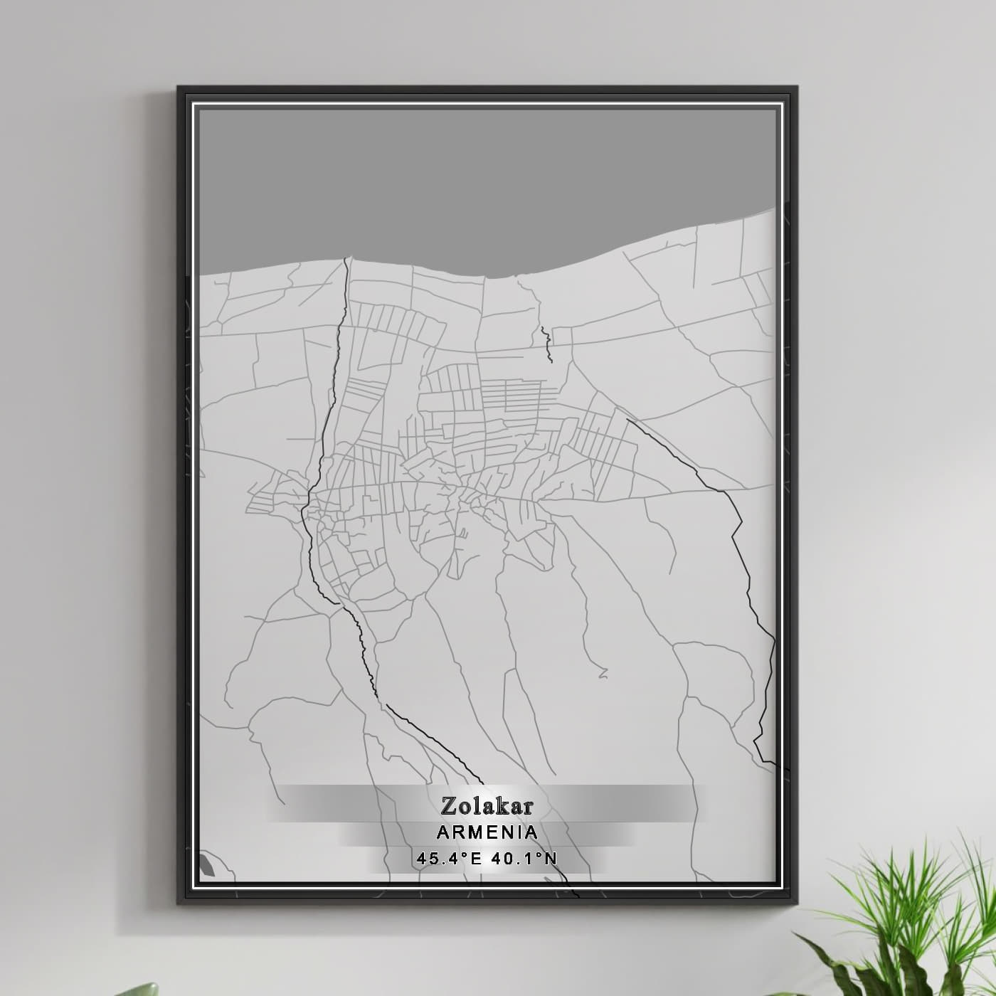 ROAD MAP OF ZOLAKAR, ARMENIA BY MAPBAKES