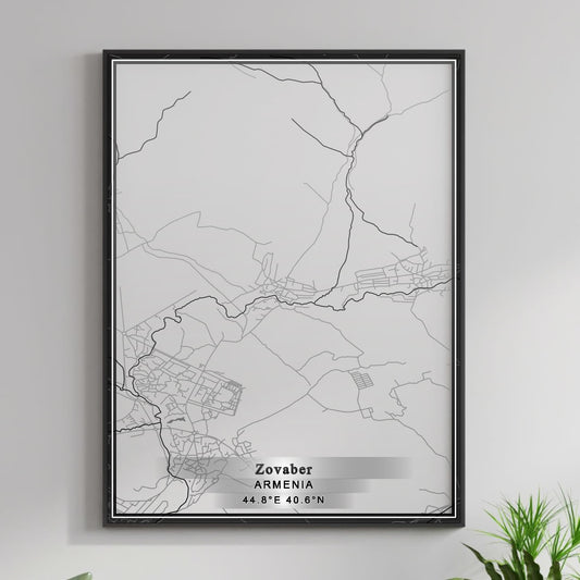 ROAD MAP OF ZOVABER, ARMENIA BY MAPBAKES