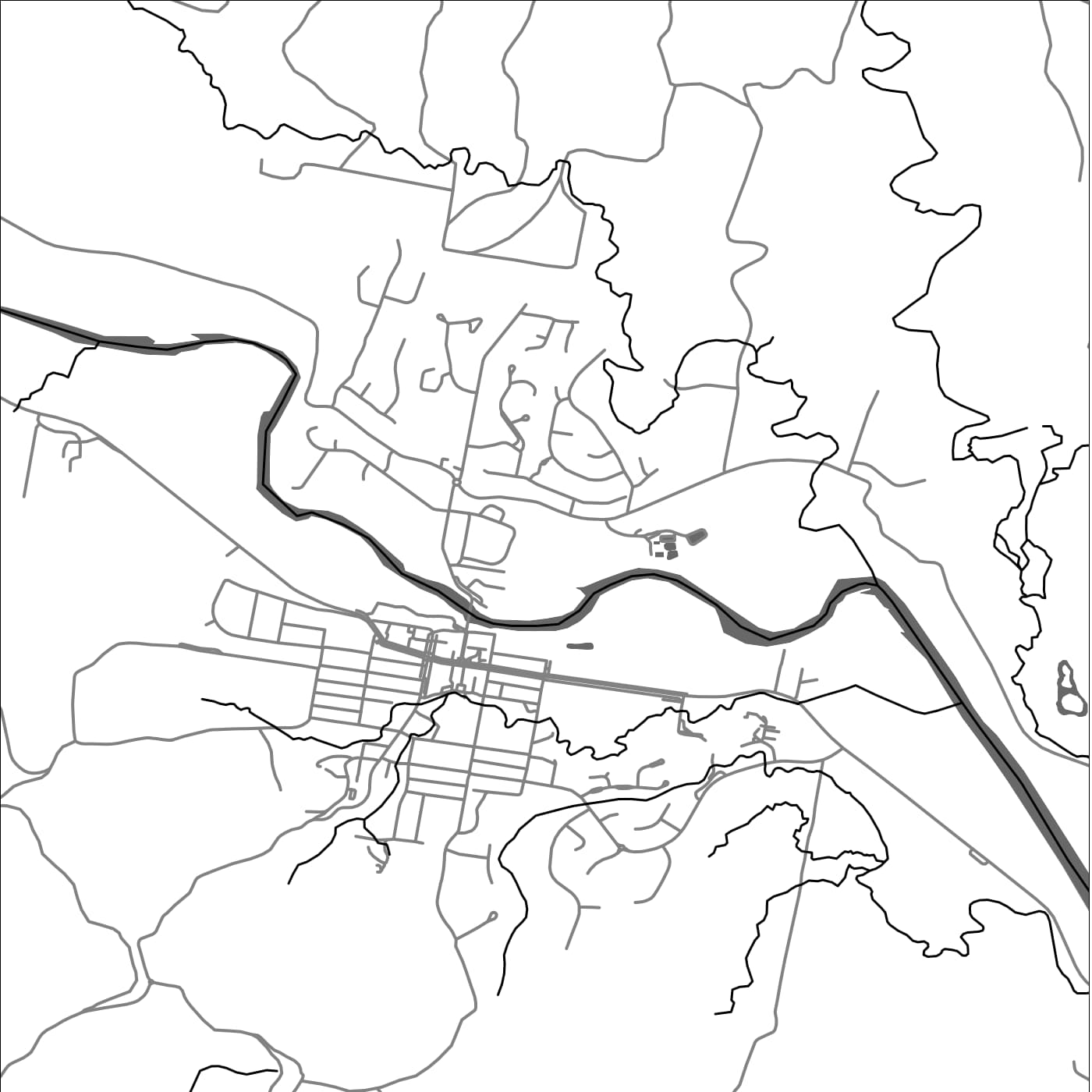 ROAD MAP OF BELLINGEN, AUSTRALIA BY MAPBAKES