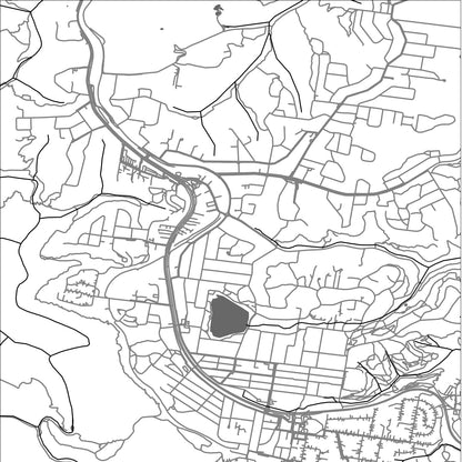 ROAD MAP OF BLAXLAND, AUSTRALIA BY MAPBAKES