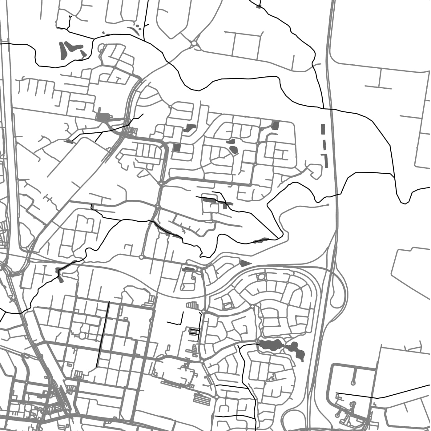 ROAD MAP OF CABOOLTURE, AUSTRALIA BY MAPBAKES