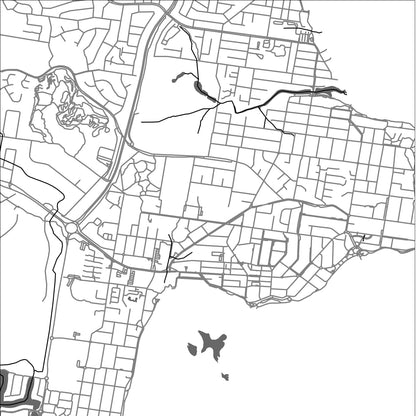 ROAD MAP OF CALOUNDRA, AUSTRALIA BY MAPBAKES