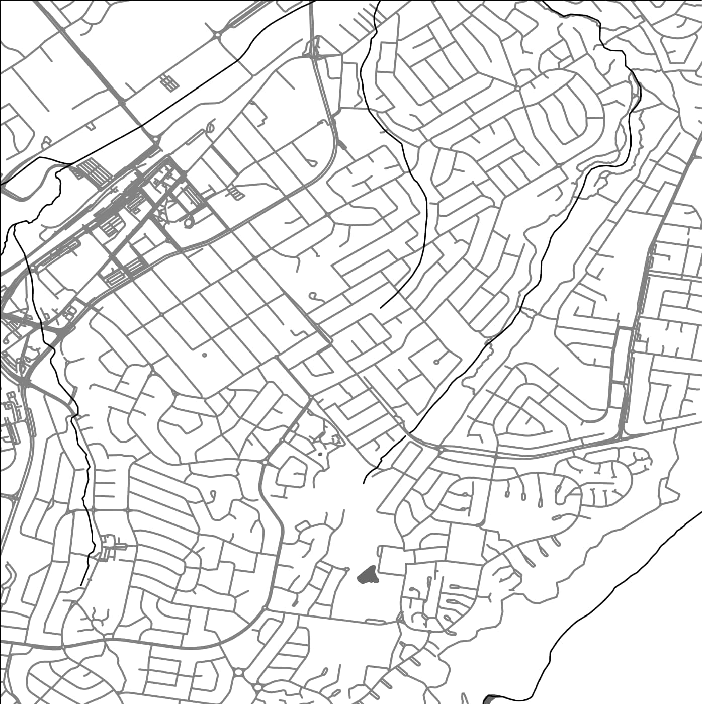 ROAD MAP OF CAMPBELLTOWN, AUSTRALIA BY MAPBAKES