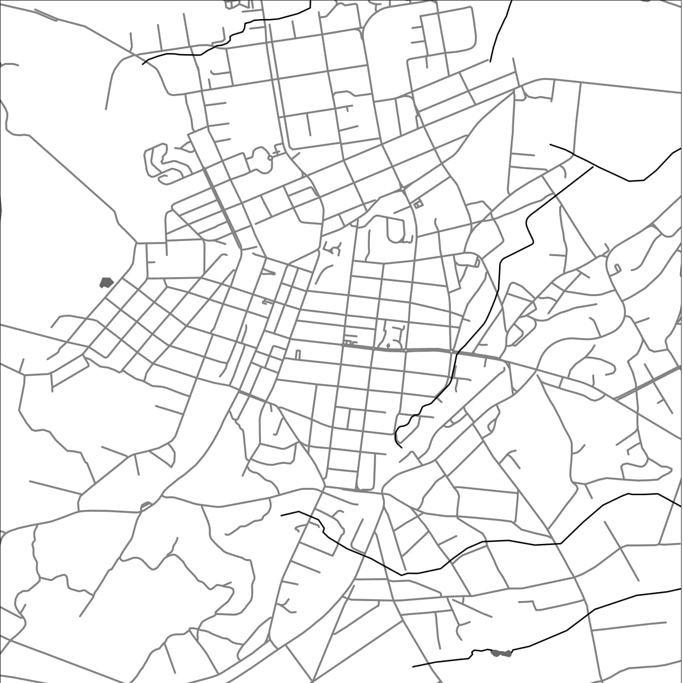 ROAD MAP OF CHARTERS TOWERS, AUSTRALIA BY MAPBAKES