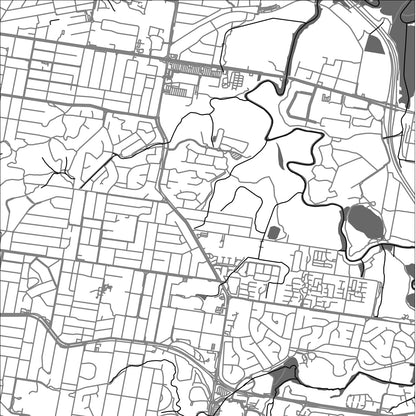 ROAD MAP OF CORINDA, AUSTRALIA BY MAPBAKES