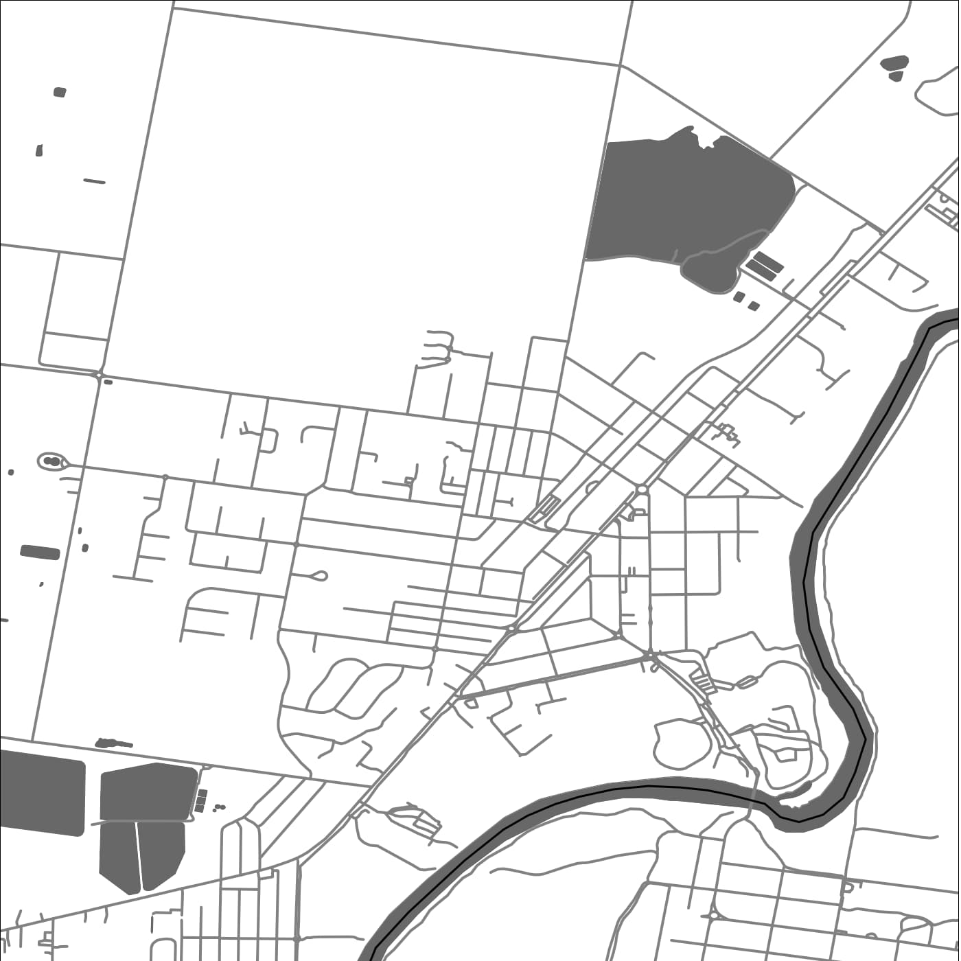 ROAD MAP OF COROWA, AUSTRALIA BY MAPBAKES