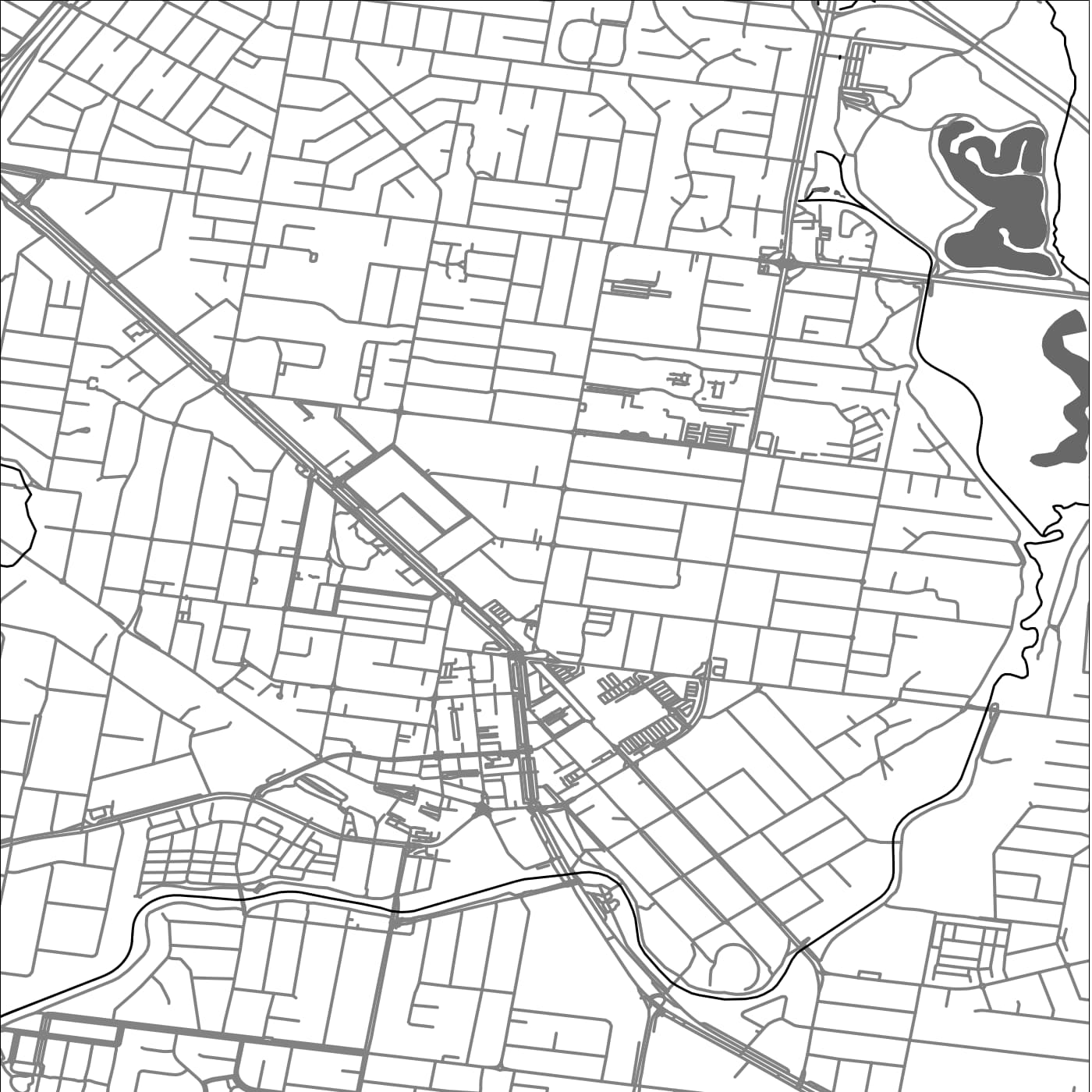 ROAD MAP OF DANDENONG, AUSTRALIA BY MAPBAKES