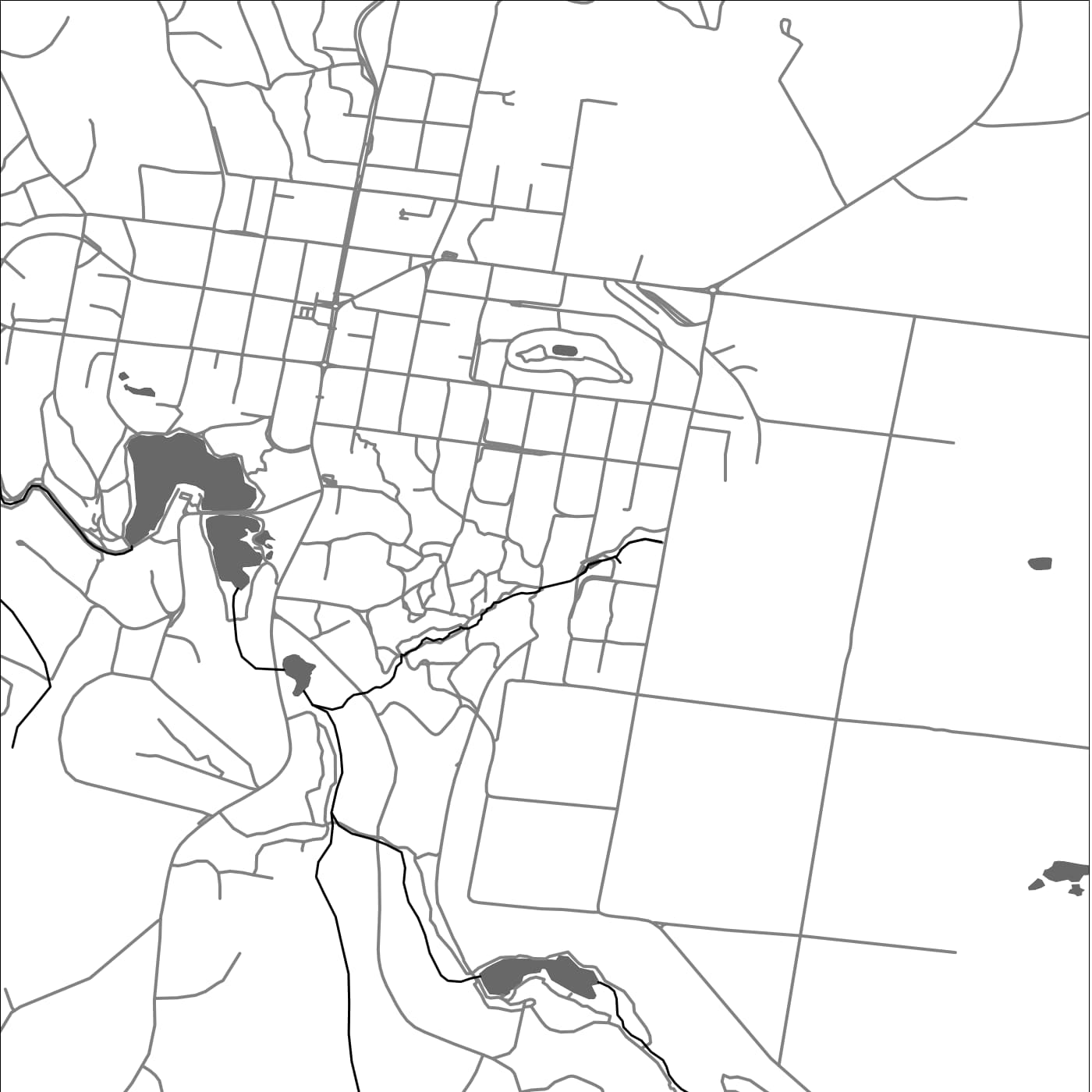 ROAD MAP OF DAYLESFORD, AUSTRALIA BY MAPBAKES