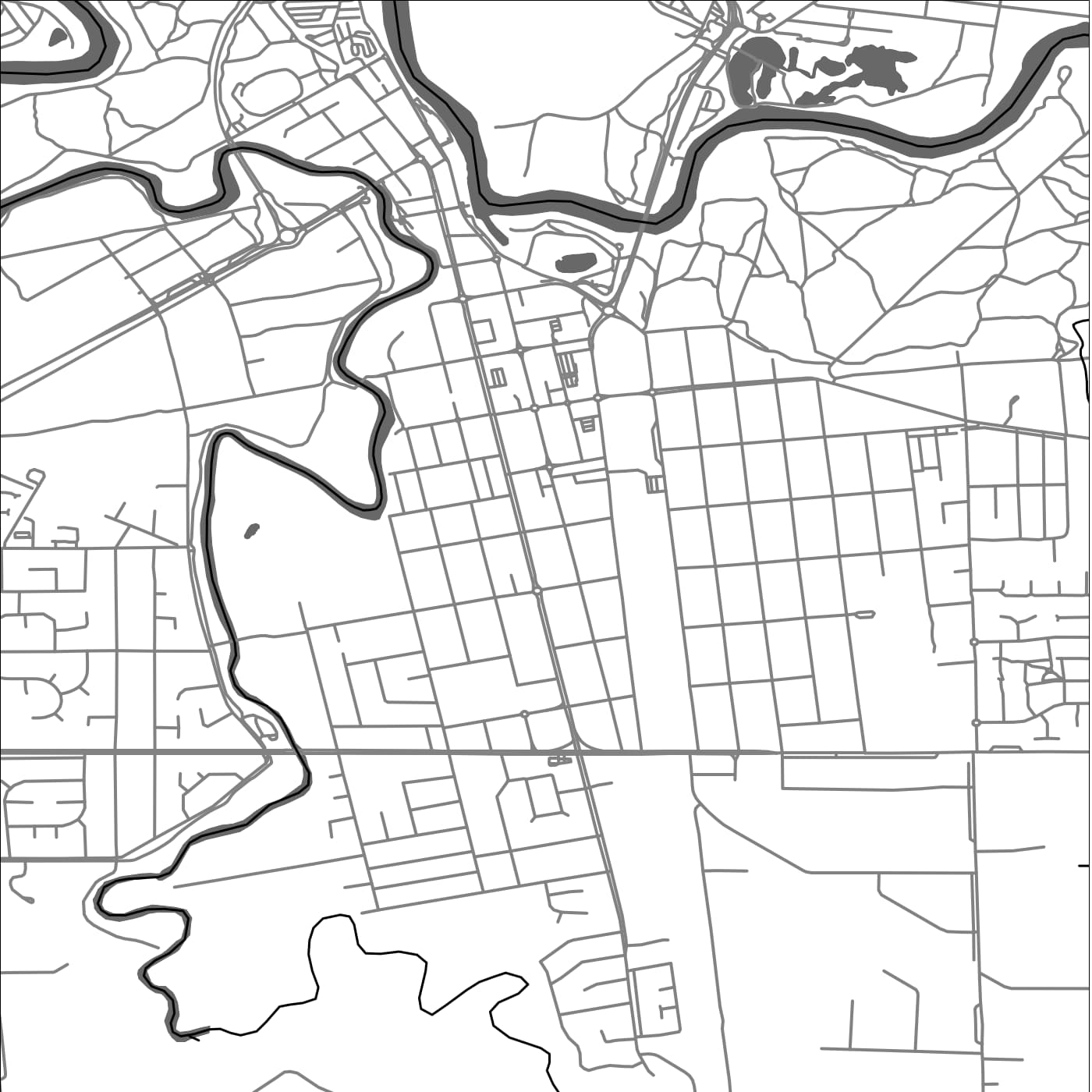 ROAD MAP OF ECHUCA, AUSTRALIA BY MAPBAKES