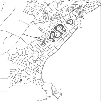 ROAD MAP OF ENCOUNTER BAY, AUSTRALIA BY MAPBAKES