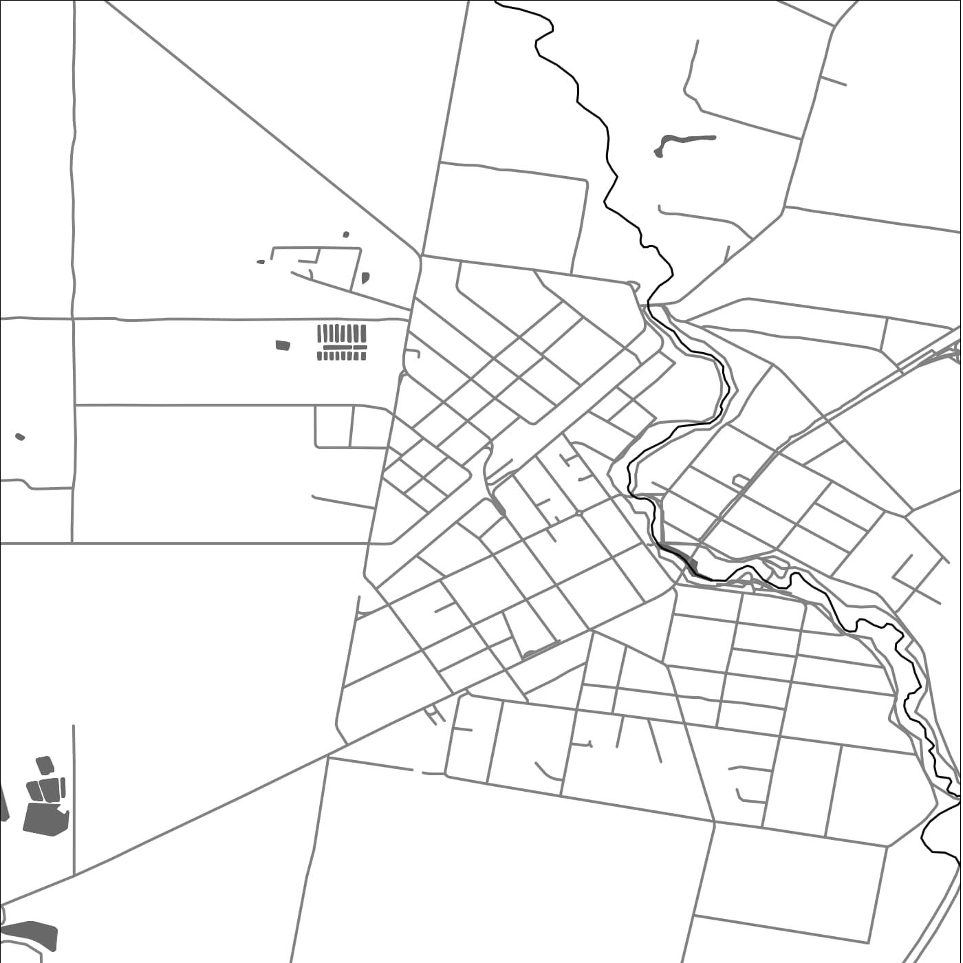 ROAD MAP OF EUROA, AUSTRALIA BY MAPBAKES