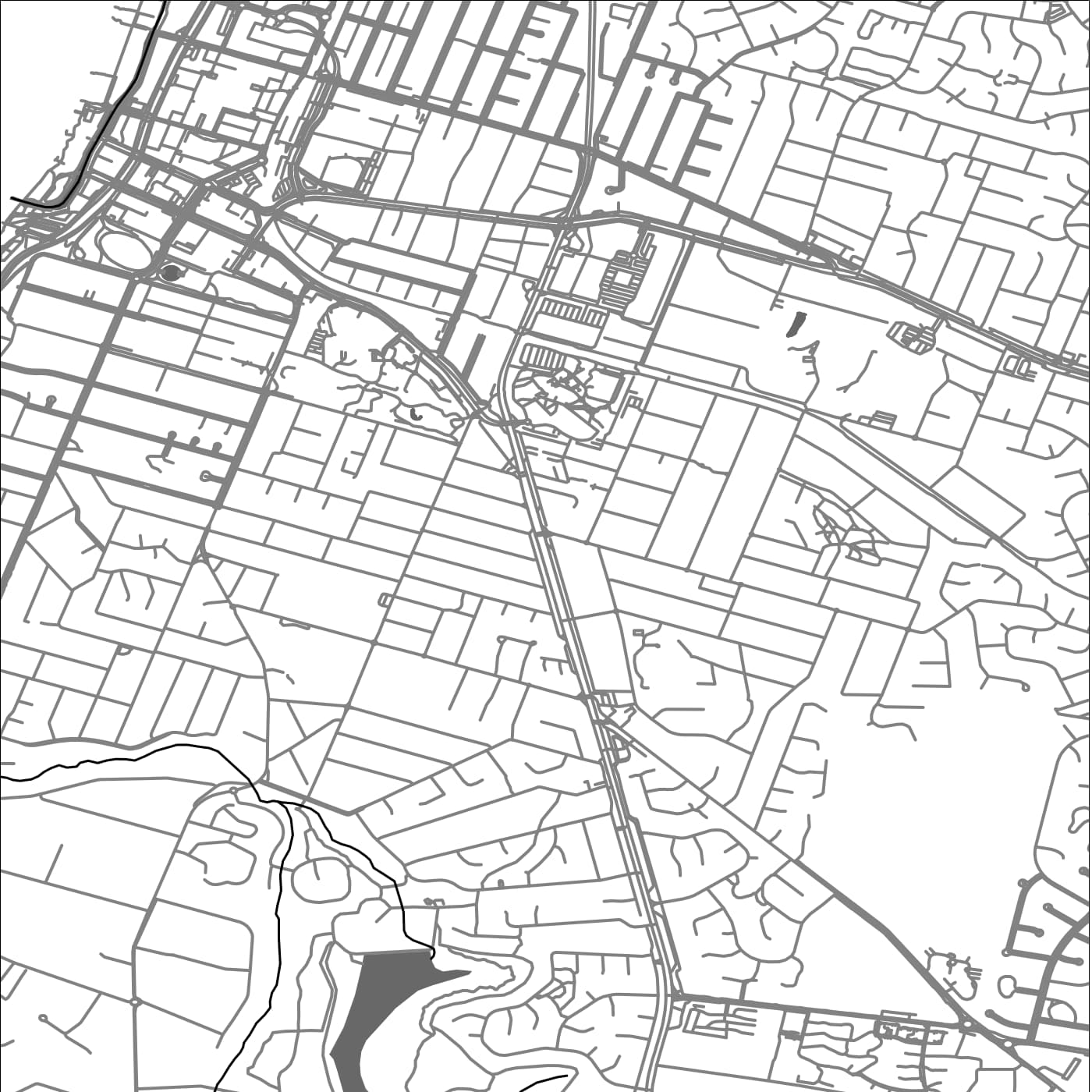 ROAD MAP OF FRANKSTON, AUSTRALIA BY MAPBAKES