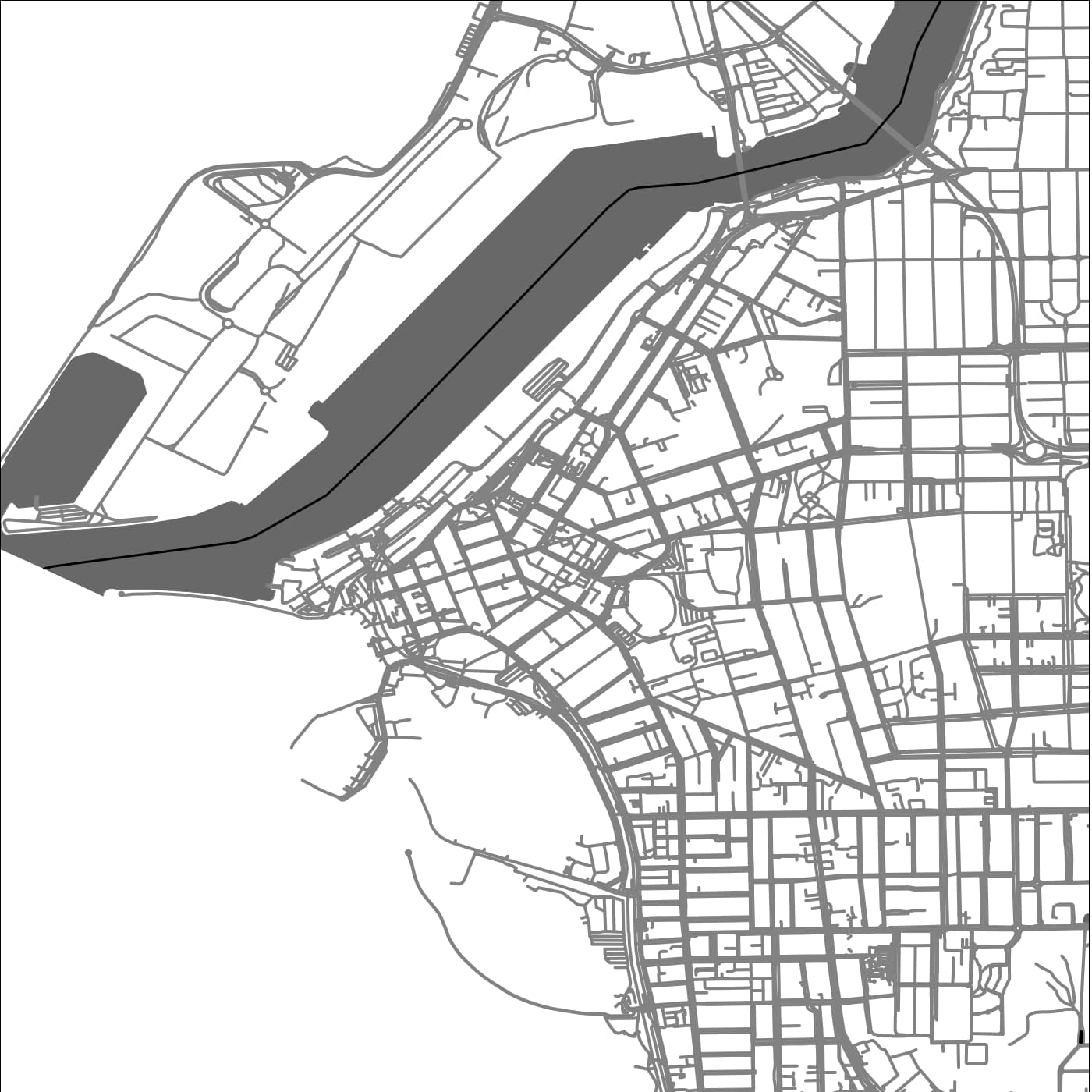 ROAD MAP OF FREMANTLE, AUSTRALIA BY MAPBAKES