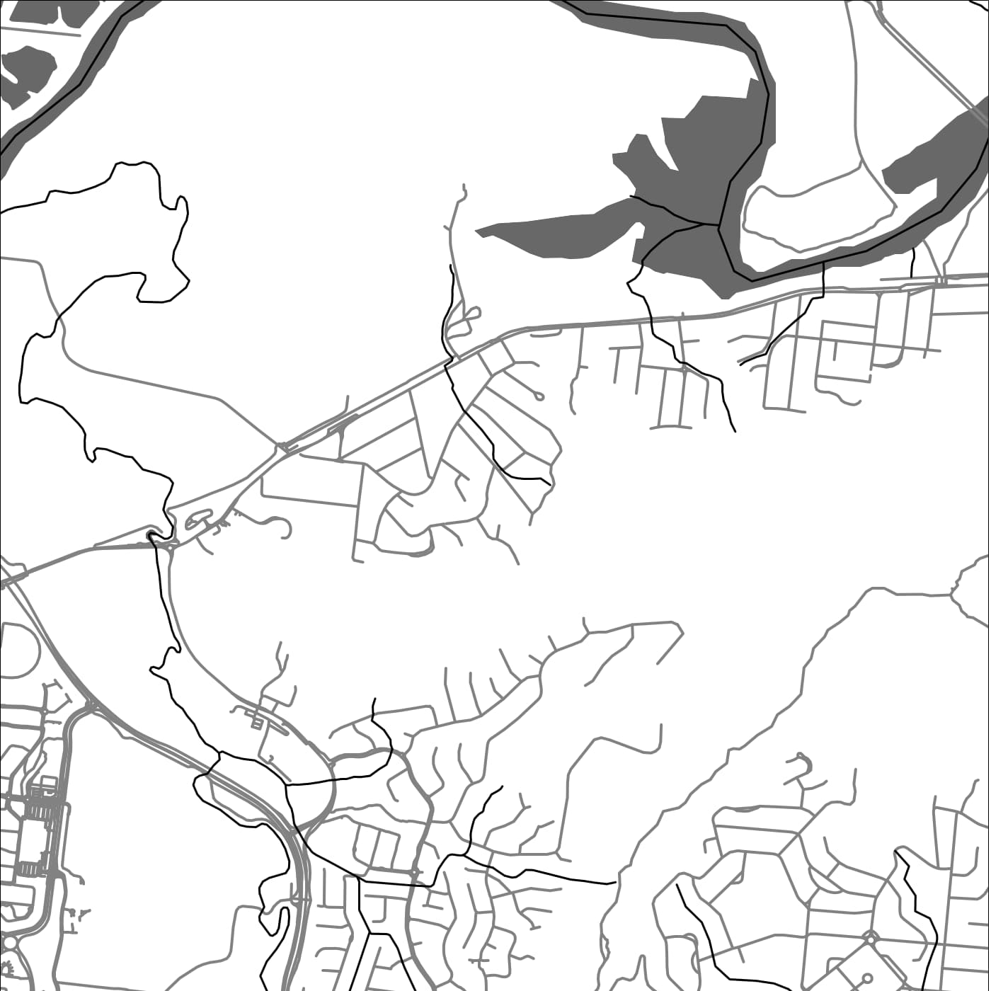 ROAD MAP OF FRESHWATER, AUSTRALIA BY MAPBAKES