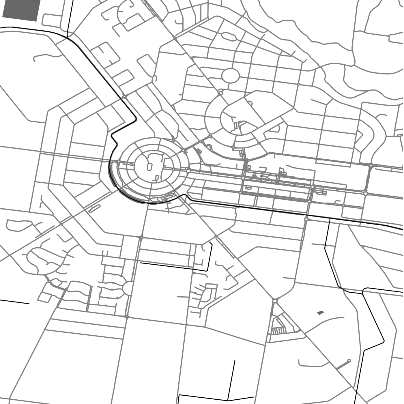 ROAD MAP OF GRIFFITH, AUSTRALIA BY MAPBAKES