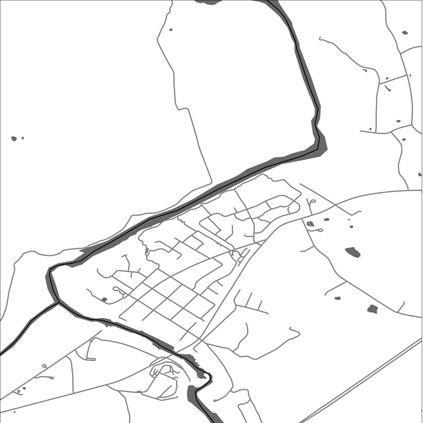 ROAD MAP OF HADSPEN, AUSTRALIA BY MAPBAKES