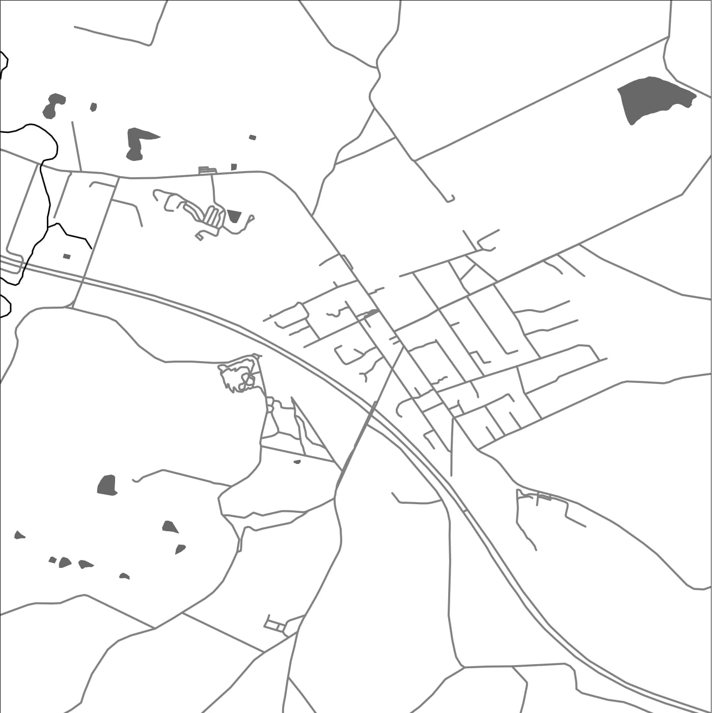 ROAD MAP OF HAHNDORF, AUSTRALIA BY MAPBAKES