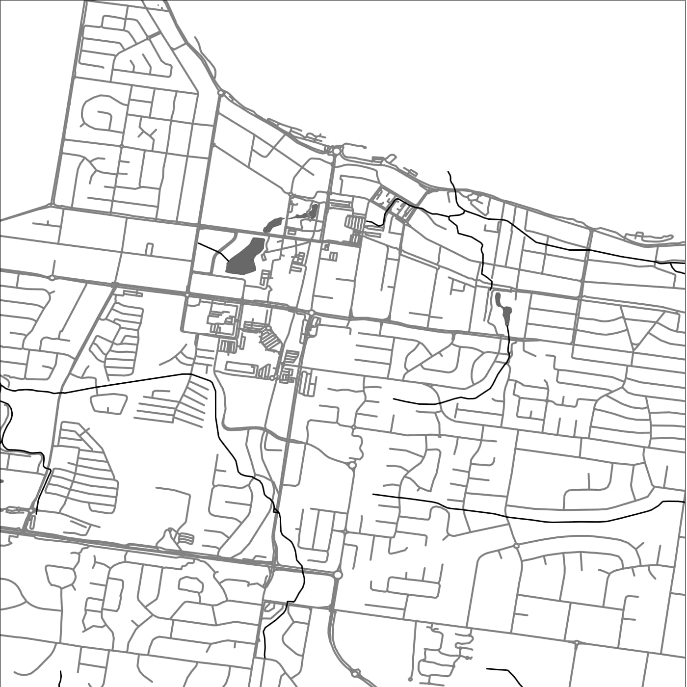 ROAD MAP OF HERVEY BAY, AUSTRALIA BY MAPBAKES