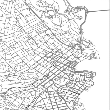 ROAD MAP OF HOBART, AUSTRALIA BY MAPBAKES