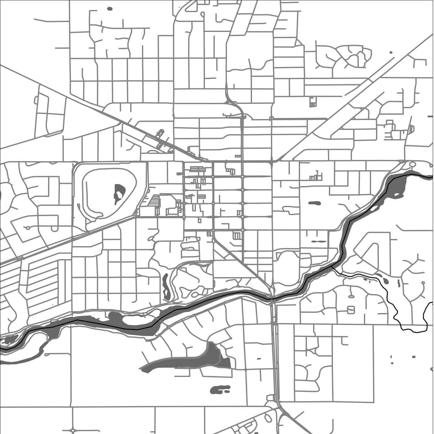 ROAD MAP OF HORSHAM, AUSTRALIA BY MAPBAKES