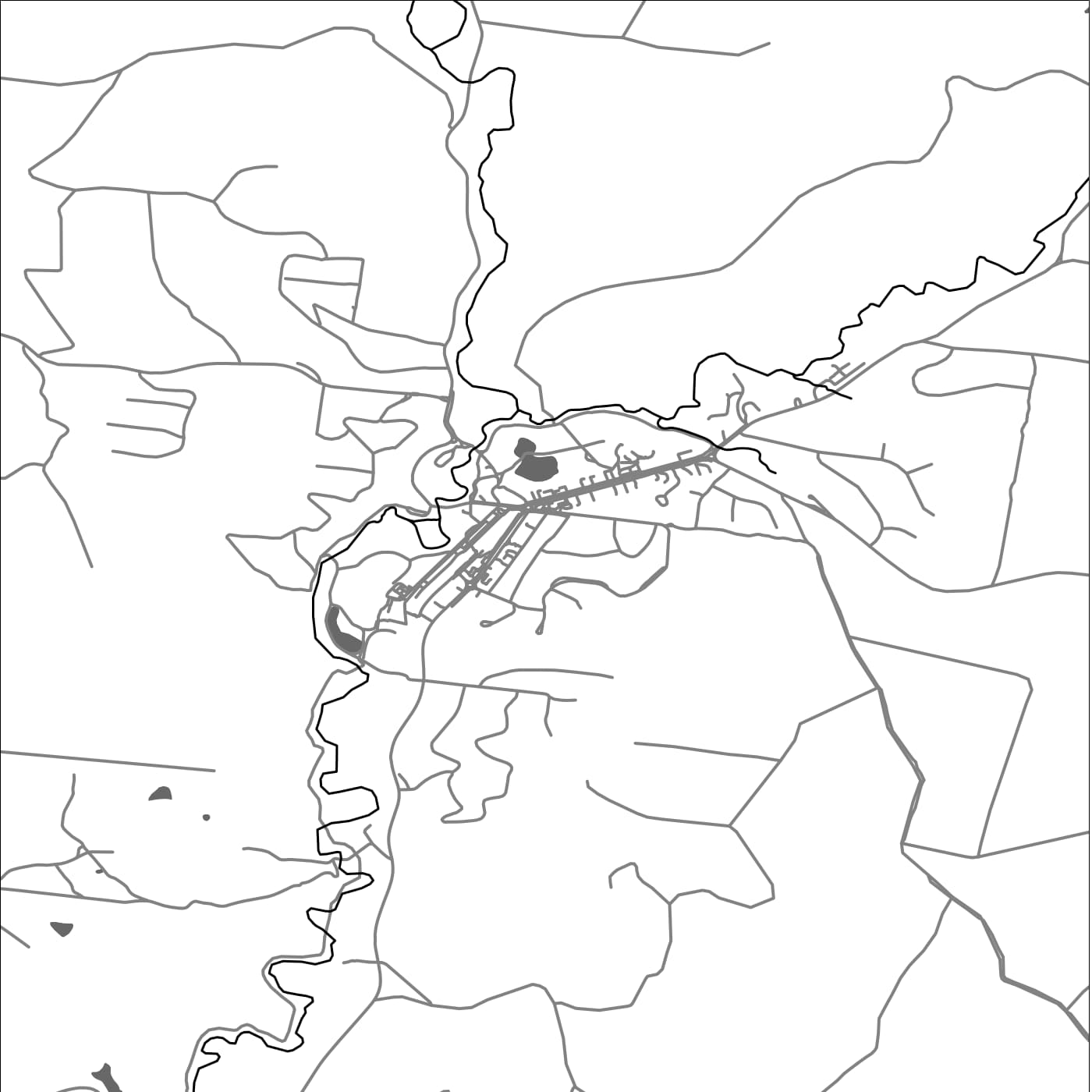 ROAD MAP OF HURSTBRIDGE, AUSTRALIA BY MAPBAKES