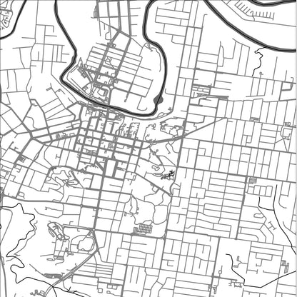 ROAD MAP OF IPSWICH, AUSTRALIA BY MAPBAKES