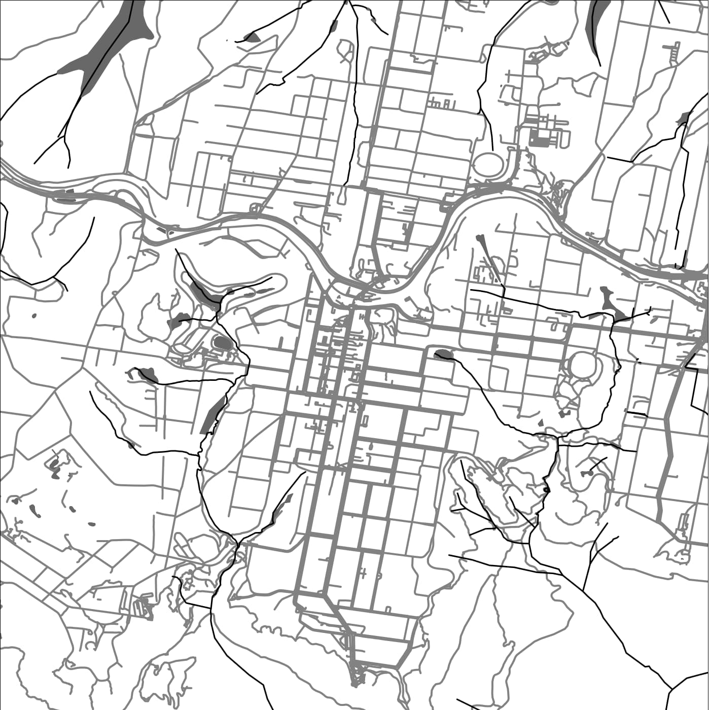 ROAD MAP OF KATOOMBA, AUSTRALIA BY MAPBAKES