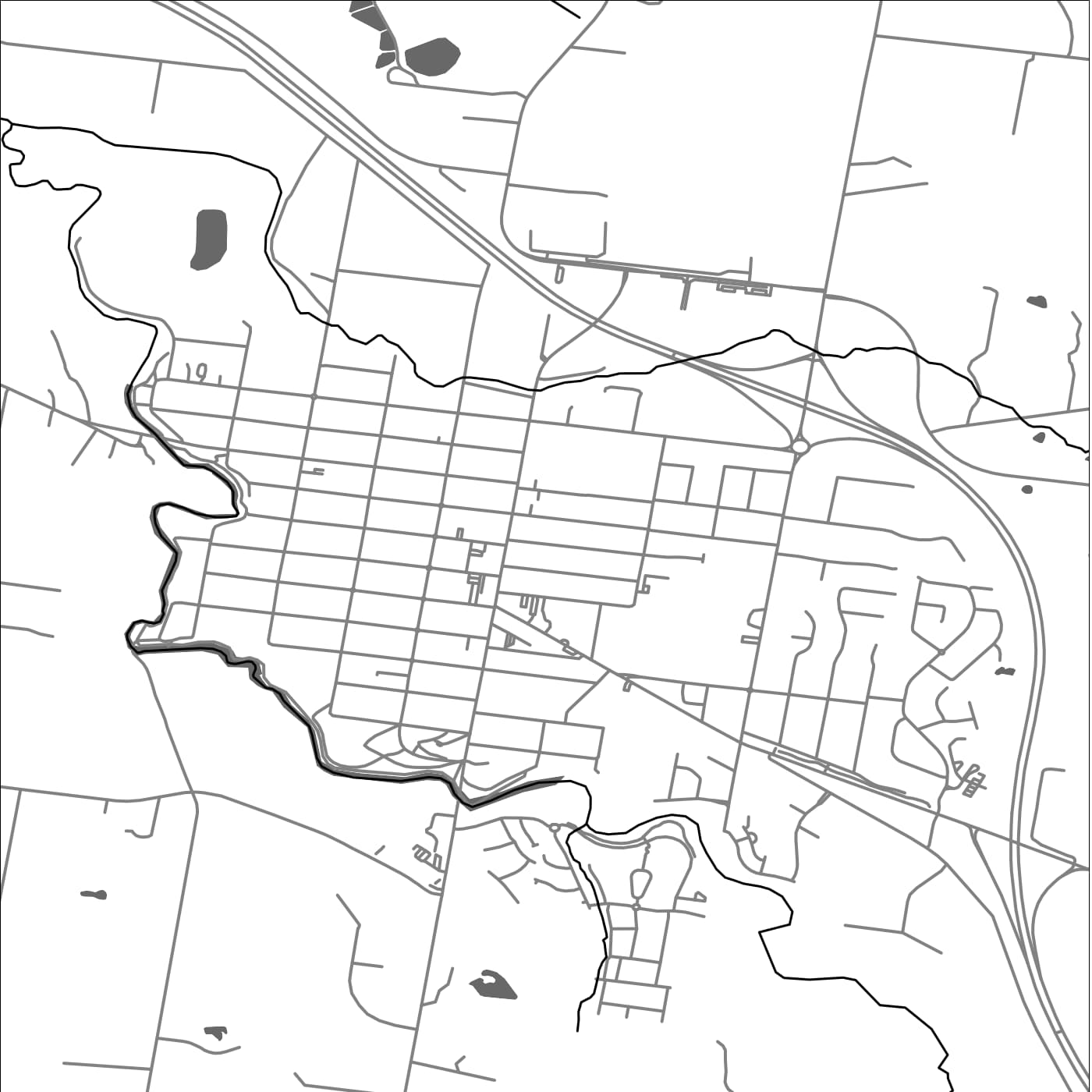 ROAD MAP OF KYNETON, AUSTRALIA BY MAPBAKES