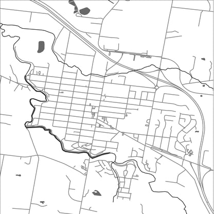 ROAD MAP OF KYNETON, AUSTRALIA BY MAPBAKES