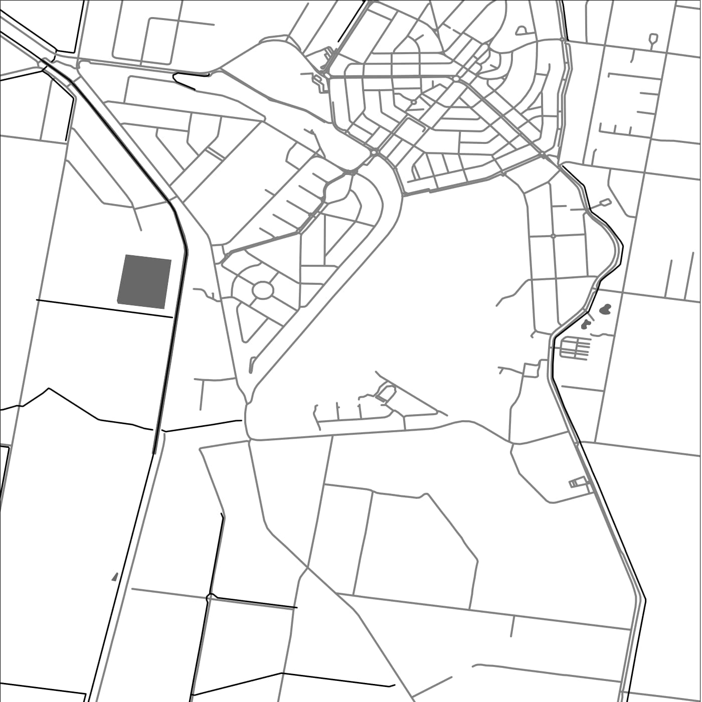 ROAD MAP OF LEETON, AUSTRALIA BY MAPBAKES