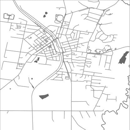 ROAD MAP OF LEONGATHA, AUSTRALIA BY MAPBAKES