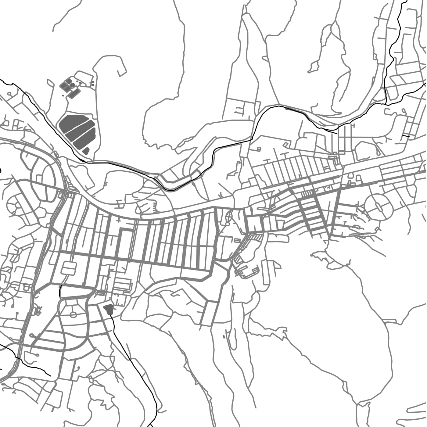 ROAD MAP OF LITHGOW, AUSTRALIA BY MAPBAKES