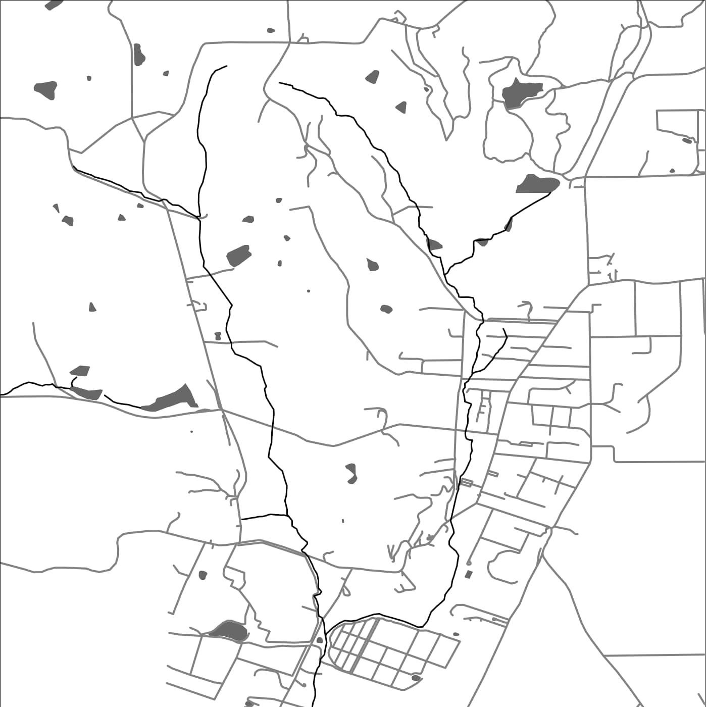 ROAD MAP OF LOBETHAL, AUSTRALIA BY MAPBAKES