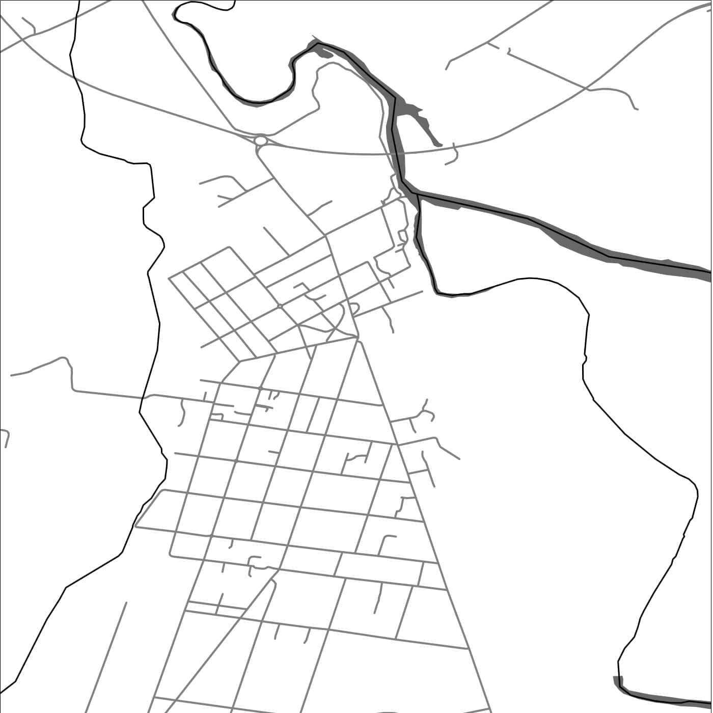 ROAD MAP OF LONGFORD, AUSTRALIA BY MAPBAKES