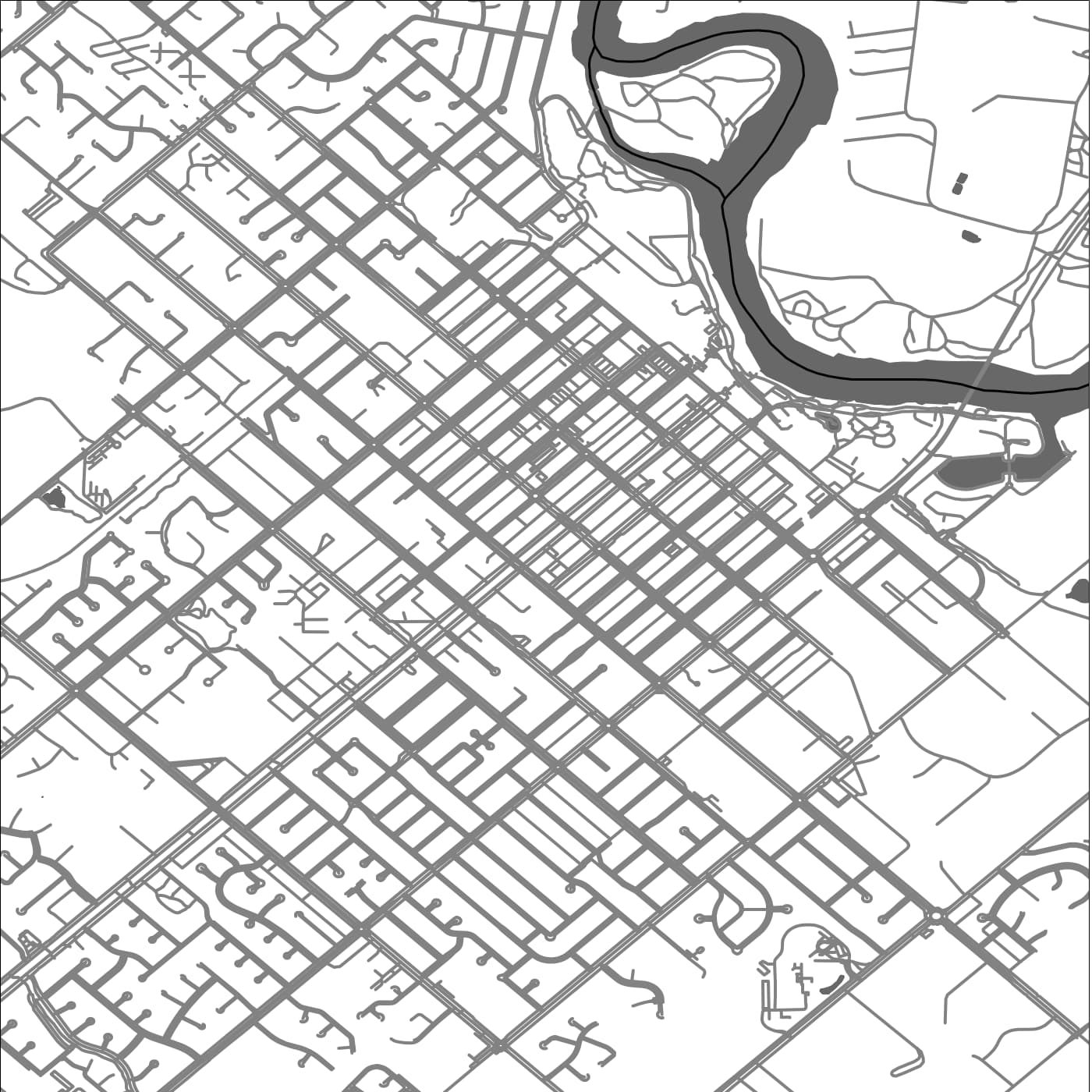 ROAD MAP OF MILDURA, AUSTRALIA BY MAPBAKES