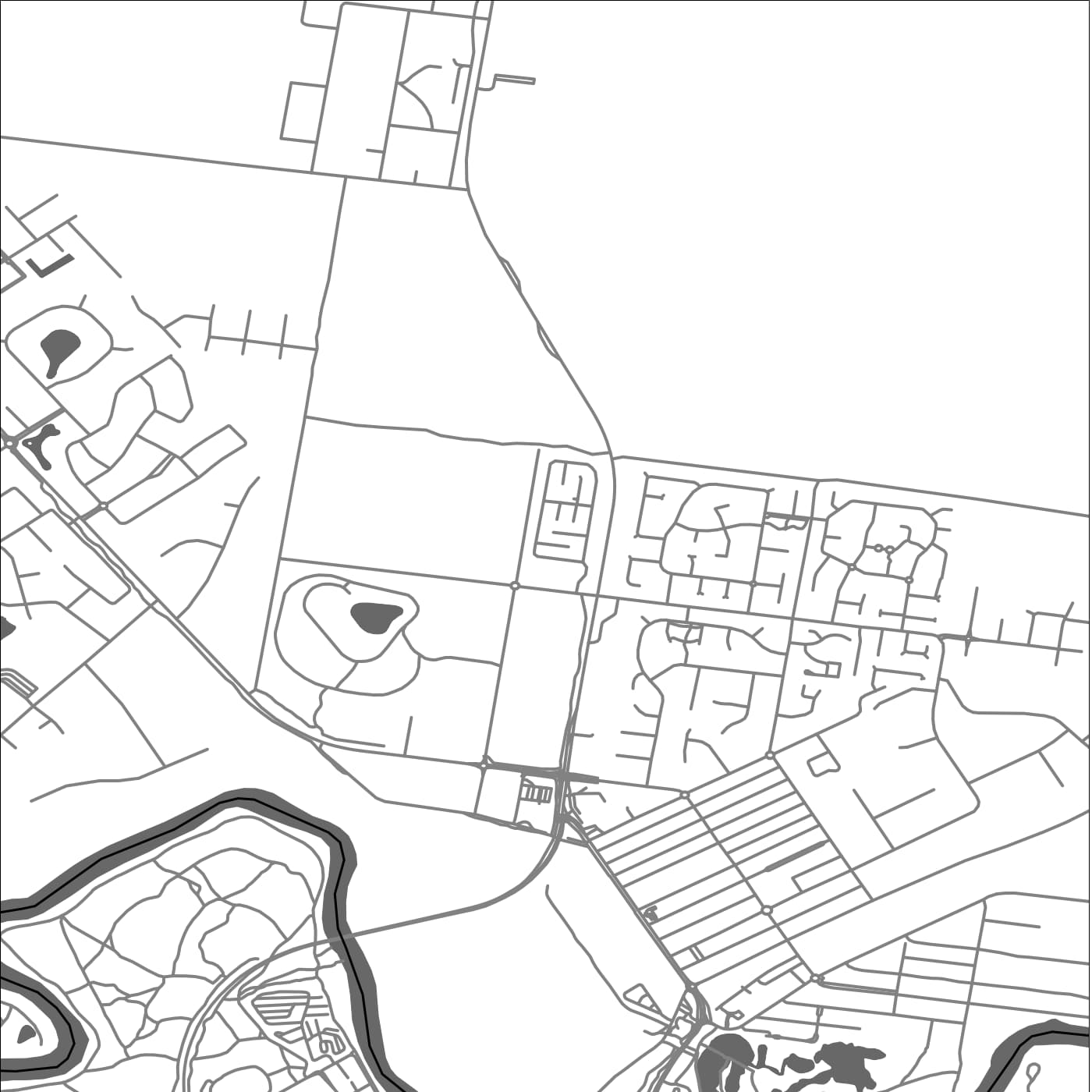 ROAD MAP OF MOAMA, AUSTRALIA BY MAPBAKES