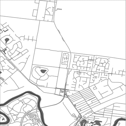 ROAD MAP OF MOAMA, AUSTRALIA BY MAPBAKES