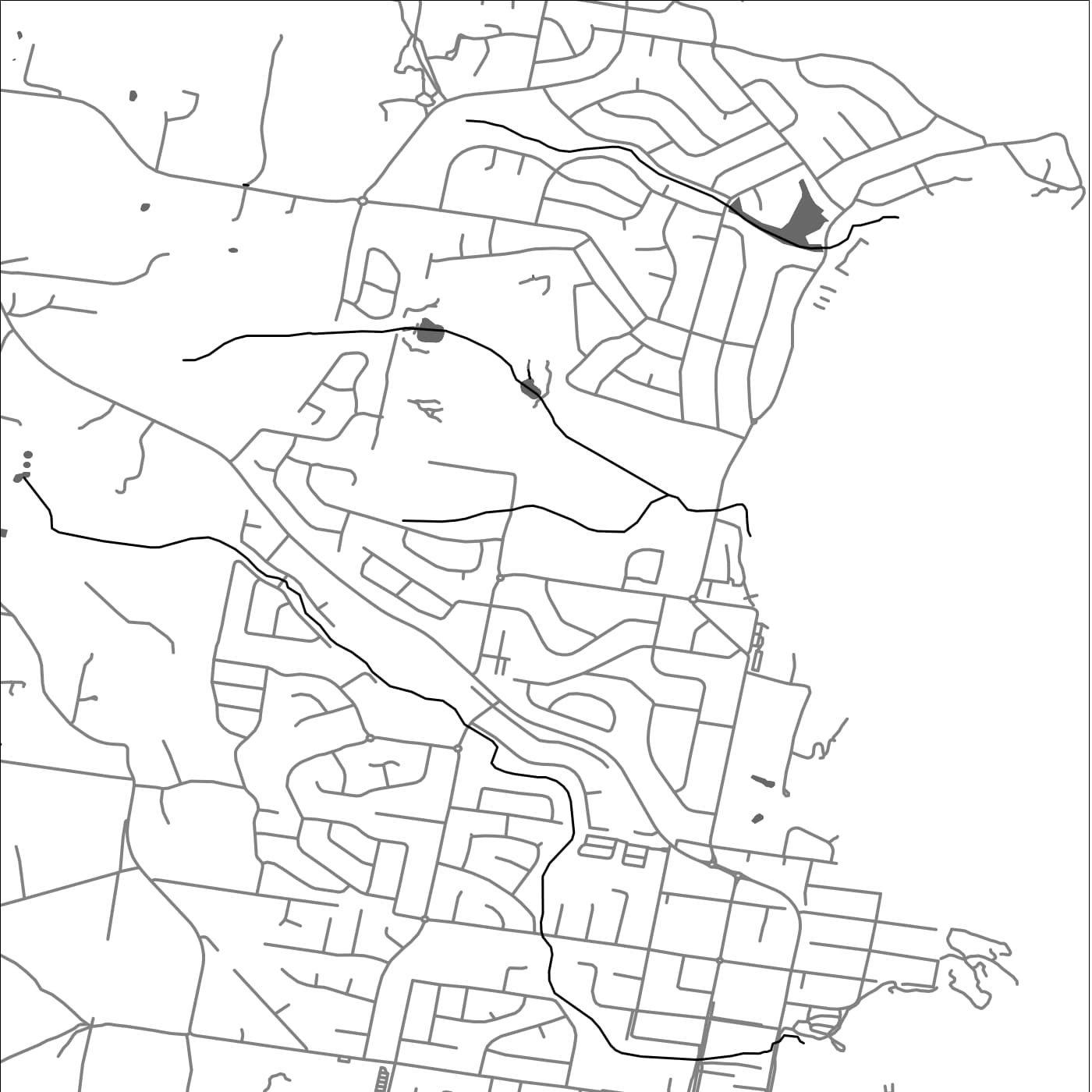 ROAD MAP OF MOLLYMOOK, AUSTRALIA BY MAPBAKES