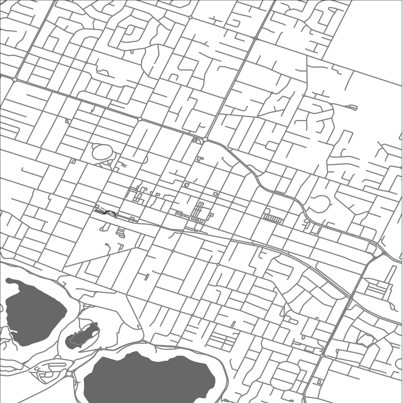 ROAD MAP OF MOUNT GAMBIER, AUSTRALIA BY MAPBAKES