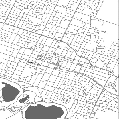 ROAD MAP OF MOUNT GAMBIER, AUSTRALIA BY MAPBAKES