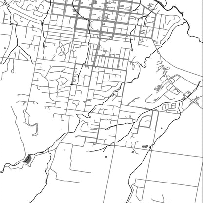 ROAD MAP OF MUDGEE, AUSTRALIA BY MAPBAKES