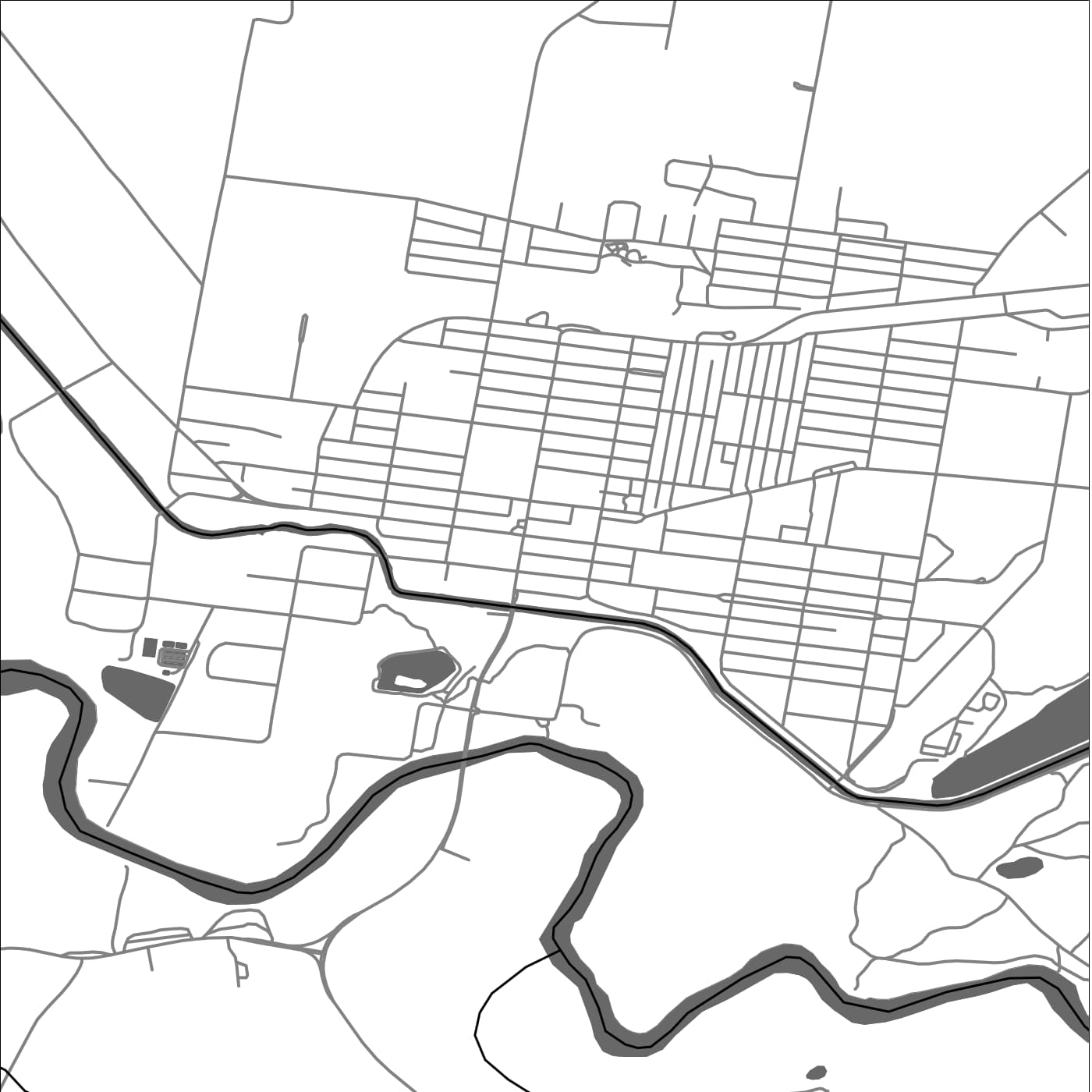 ROAD MAP OF NARRANDERA, AUSTRALIA BY MAPBAKES